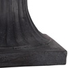 image:imageSAFAVIEH Outdoor  Arden Pedestal Planter Pot  Black Magnesium Oxide WeatherResistant Garden Urn with Drainage Hole for Patio Porch amp Entryway 11 W x 11 D x 154 H PAT5044EBlack