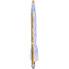 image:imageSAFAVIEH Outdoor  Bella 65 FT Beach Umbrella  Canopy with White Fringe Trim Tilt Function Aluminum Pole Weather Resistant for Beach Patio Garden PAT8504Baby Blue Stripe