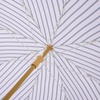 image:imageSAFAVIEH Outdoor  Bella 65 FT Beach Umbrella  Canopy with White Fringe Trim Tilt Function Aluminum Pole Weather Resistant for Beach Patio Garden PAT8504Hunter Green Stripe
