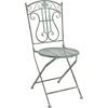 image:imageSAFAVIEH Outdoor Collection Semly Victorian Antique Dark Green Wrought Iron 3Piece Bistro SetAntique Dark Green