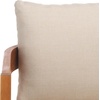 image:imageSAFAVIEH Outdoor Patio Furniture  Owen 4Piece Set  Sand amp Taupe  Acacia Wood  Conversation Set with Detachable Cushion Covers  Ideal for Patio Deck Porch Backyard PAT9510AKIT2NaturalTaupe