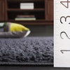 image:imageSAFAVIEH Rumi Shag Collection Accent Rug  4 x 6 Ivory 17inch Thick Ideal for The Living Room Bedroom Dining Room RMS120A4Charcoal