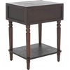 image:imageSafavieh American Homes Collection Siobhan Black Accent TableWalnut