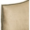 image:imageSafavieh Connie Grey White Diamond Camelback Headboard  Silver Nailhead FullSage