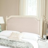 image:imageSafavieh Home Collection Tufted Linen Rustic Antique Beige Headboard TwinBeige  Rustic Oak