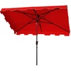 image:imageSafavieh PAT8300A Outdoor Zimmerman Navy and White 66 x 10 Rectangle Market UV Protected UmbrellaRedWhite