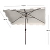 image:imageSafavieh PAT8300A Outdoor Zimmerman Navy and White 66 x 10 Rectangle Market UV Protected UmbrellaWhite