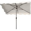 image:imageSafavieh PAT8300A Outdoor Zimmerman Navy and White 66 x 10 Rectangle Market UV Protected UmbrellaWhite