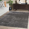 image:imageSafavieh Penelope Shag Collection Area Rug  53 x 76 Ivory Geometric Design Ideal for High Traffic Areas in Living Room Bedroom Dining PNL540AGrey