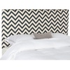 image:imageSafavieh Ziggy Grey White Upholstered Chevron Headboard QueenNavy  White