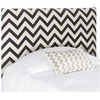image:imageSafavieh Ziggy GreyWhite Upholstered Chevron Headboard Full