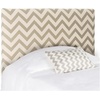 image:imageSafavieh Ziggy GreyWhite Upholstered Chevron Headboard Full