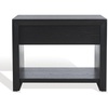 image:imageSAFAVIEH Couture Collection Darnell Black 1Drawer Accent Table Nightstand Fully AssembledBlack