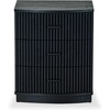 image:imageSAFAVIEH Couture Collection Shelbie Black 3Drawer Reeded Nightstand Fully Assembled Bedside Accent TableBlackBlack