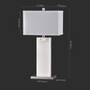 image:imageSAFAVIEH Couture Lighting Collection Morgen Handmade NickelWhite Alabaster 30inch Table Lamp