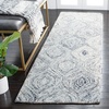 image:imageSAFAVIEH Ikat Collection Accent Rug  2 x 3 Ivory amp Sea Blue Handmade Wool Ideal for High Traffic Areas in Entryway Living Room Bedroom IKT631ASilverGrey