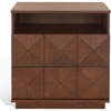 image:imageSafavieh Couture Home Patty Modern Black 2drawer NightstandNatural