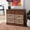 image:imageSafavieh Home Collection Briar Brown and Sand 6 Removable Drawer Storage ChestBrown  Sand