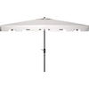 image:imageSafavieh PAT8300A Outdoor Zimmerman Navy and White 66 x 10 Rectangle Market UV Protected UmbrellaWhite