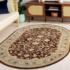 image:imageSAFAVIEH Antiquity Collection Accent Rug  23 x 4 Ivory Handmade Traditional Oriental Wool Ideal for High Traffic Areas in Entryway Living Room Bedroom AT14ABrownGreen