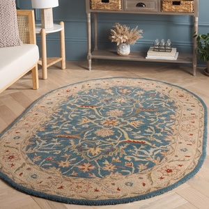 image:imageSAFAVIEH Antiquity Collection Accent Rug  23 x 4 Ivory Handmade Traditional Oriental Wool Ideal for High Traffic Areas in Entryway Living Room Bedroom AT14ABlue