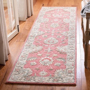 image:imageSAFAVIEH Area Rug 8x10  Glamour Collection  Large  Pink amp Beige Handmade Wool Ideal for Living Room Bedroom Office Dining Space GLM628UPinkBeige
