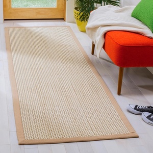 image:imageSAFAVIEH Area Rug 8x10  Natural Fiber Collection  Large  Beige Sisal amp Wool Woven Design with Border NF475BBeige
