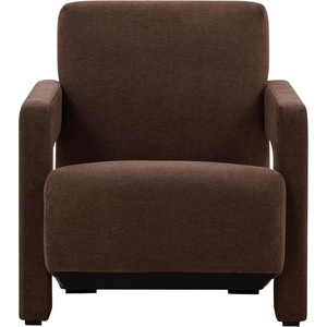 image:imageSAFAVIEH Couture Collection Taylor Modern Dark Brown Boucle Accent Chair Fully AssembledDark Brown