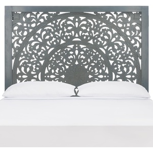image:imageSAFAVIEH Home Collection Remedy Boho Grey Walnut Full Size HeadboardGrey Walnut