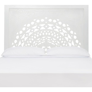 image:imageSAFAVIEH Home Collection Romilda White Wash Queen Size HeadboardWhite Wash