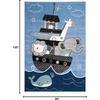 image:imageSAFAVIEH Carousel Kids Collection Accent Rug  4 x 6 Blue amp Grey Animal Design NonShedding amp Easy Care Ideal for High Traffic Areas for Boys amp Girls in Playroom Nursery Bedroom CRK121BBlueGrey
