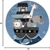 image:imageSAFAVIEH Carousel Kids Collection Accent Rug  4 x 6 Blue amp Grey Animal Design NonShedding amp Easy Care Ideal for High Traffic Areas for Boys amp Girls in Playroom Nursery Bedroom CRK121BBlueGrey