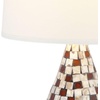 image:imageSAFAVIEH Lighting  Lauralie 205Inch Table Lamp Set of 2  Ivory  Shell Resin  Coastal Design  Ideal for Living Room Bedroom Entryway Home Office  LED Bulbs Included LIT4011ASET2Brown