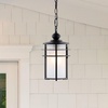 image:imageSAFAVIEH Lighting Collection Adisyn Black Extendable Outdoor Pendant