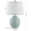image:imageSAFAVIEH Lighting Collection Wembli Robins Egg Blue 22inch Table Lamp Set of 2Robins Egg Blue