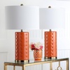 image:imageSafavieh Lighting Collection Roxanne Navy Table Lamp Set of 2Orange  Set of 2