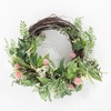 image:imageSAFAVIEH Home Collection Faux Artificial 21inch Sweetgum amp Mandarin Decorative Semi Wreath