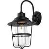 image:imageSAFAVIEH Lighting Collection Penber Black Outdoor Wall Sconce Set of 2