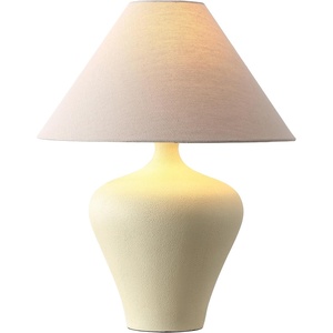 image:imageSAFAVIEH Lighting  Cassa 21Inch Table Lamp  Beige Resin amp Oatmeal Shade  Ideal for Living Room Bedroom Nightstand Reading Nook LED Bulb Included TBL4668ABeige