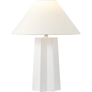 image:imageSAFAVIEH Lighting Collection Symone White Resin 22inch Table Lamp LED Bulb Included TBL4599A