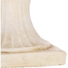 image:imageSAFAVIEH Outdoor  Arden OffWhite Pedestal Planter Pot Modern Magnesium Oxide WeatherResistant Garden Urn with Drainage Hole 11 W x 11 D x 154 H PAT5044AOff White