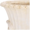 image:imageSAFAVIEH Outdoor  Arden OffWhite Pedestal Planter Pot Modern Magnesium Oxide WeatherResistant Garden Urn with Drainage Hole 11 W x 11 D x 154 H PAT5044AOff White