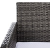 image:imageSAFAVIEH Outdoor Collection Aboka NaturalWhite Cushion 4Piece Conversation Patio Set PAT7505DGrey BrownWhite
