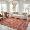 image:imageSAFAVIEH Cape Cod Collection Runner Rug  23 x 6 Red amp Multi Handmade Jute amp Cotton Woven Braided Design CAP202ARedMulti