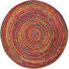 image:imageSAFAVIEH Cape Cod Collection Runner Rug  23 x 6 Red amp Multi Handmade Jute amp Cotton Woven Braided Design CAP202ARedMulti