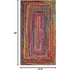 image:imageSAFAVIEH Cape Cod Collection Runner Rug  23 x 6 Red amp Multi Handmade Jute amp Cotton Woven Braided Design CAP202ARedMulti
