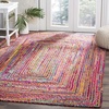 image:imageSAFAVIEH Cape Cod Collection Runner Rug  23 x 6 Red amp Multi Handmade Jute amp Cotton Woven Braided Design CAP202ARedMulti