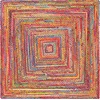 image:imageSAFAVIEH Cape Cod Collection Runner Rug  23 x 6 Red amp Multi Handmade Jute amp Cotton Woven Braided Design CAP202ARedMulti