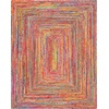 image:imageSAFAVIEH Cape Cod Collection Runner Rug  23 x 6 Red amp Multi Handmade Jute amp Cotton Woven Braided Design CAP202ARedMulti