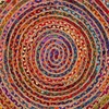 image:imageSAFAVIEH Cape Cod Collection Runner Rug  23 x 6 Red amp Multi Handmade Jute amp Cotton Woven Braided Design CAP202ARedMulti